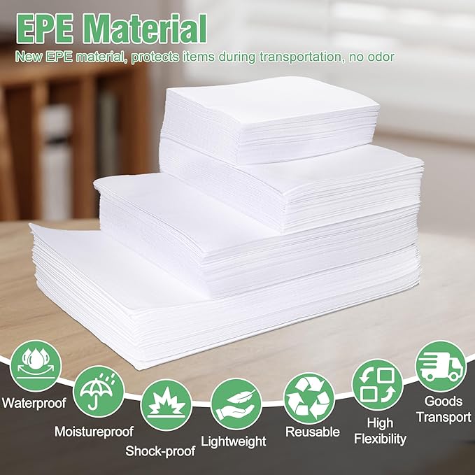 540Pcs Dish Packing Supplies for Moving, 270 Cushion Foam Wrap Pouches & Sheets - Image 4