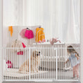 Extra Wide Baby Gate 30.11-77.36", Ultra Narrow 1.37" Spacing Dog Gate indoor by AIKSIWAI