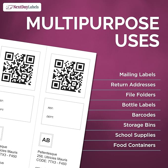 NextDayLabels – 4-1/4" x 11" Rectangular Sticker Labels - Image 3