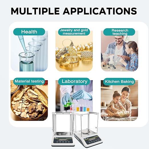 LAB FISH Analytical Balance 220g x 0.1mg Scale High Precision 0.0001g Accuracy - Image 5