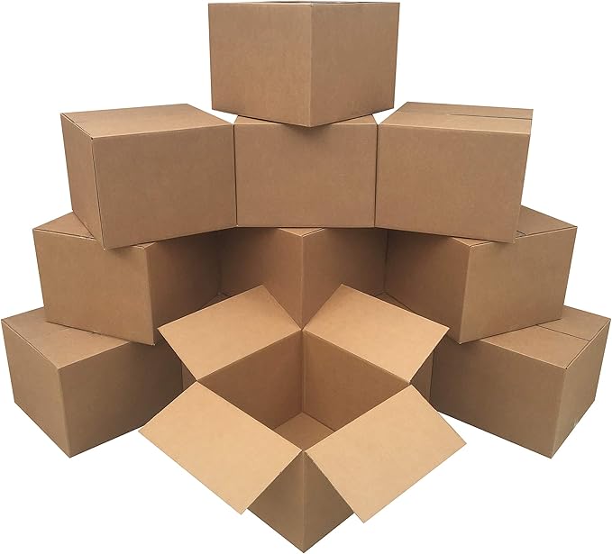 Amazon Basics Cardboard Moving and Storage Boxes, 12 Pack by AmazonBasics