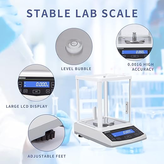 Lab Scale 300g×1mg High Precision 0.001g Accuracy Laboratory Precision Scale - Image 7