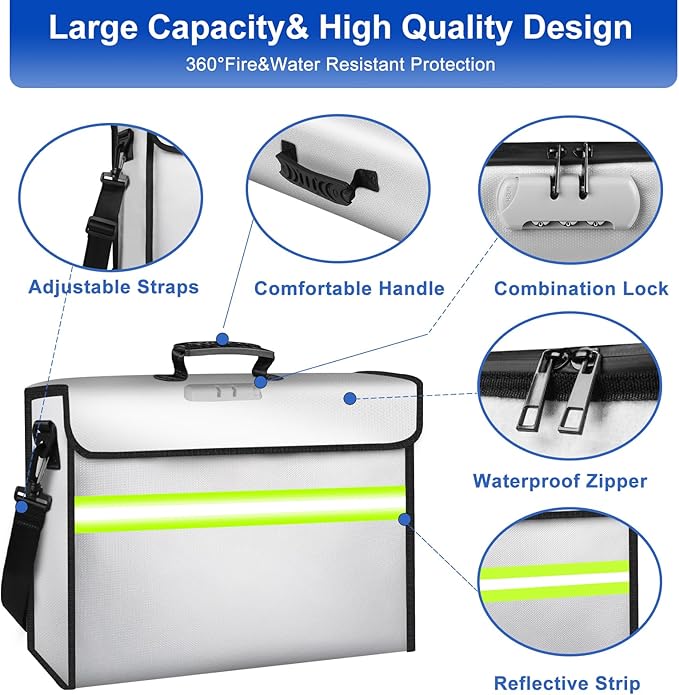 6500°F Large Fireproof Document Organizer - Image 5