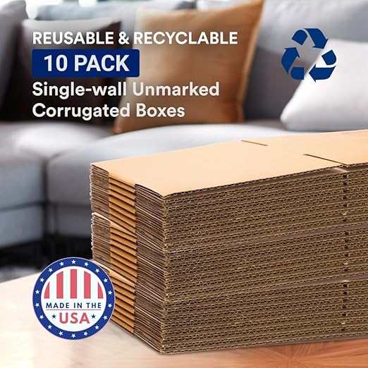 BOX USA Moving Boxes Medium 18"L x 15"W x 15"H 10-Pack - Image 3