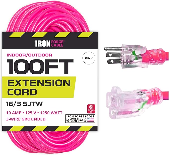 Iron Forge Cable Weatherproof 100 Ft Outdoor Extension Cord by IronForgeCable