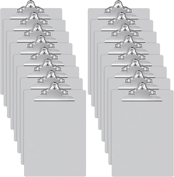 Mimorou 16 Pcs Metal Clipboard Heavy Duty Aluminum Clipboards 12 x 9 Inch Metal by Mimorou