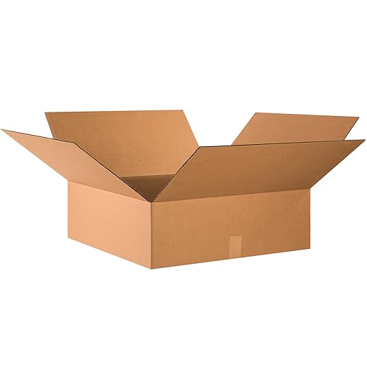 TAPE LOGIC 24x20x8 Flat Corrugated Boxes, 24L x 20W x 8H, Storage Box by TapeLogic
