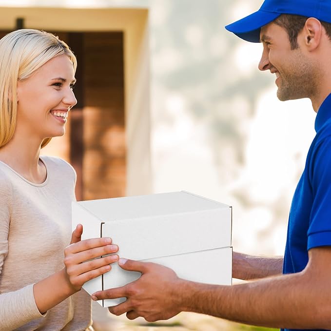 Shipping Boxes 7x5x2 inches White Small Mailing Boxes 25 Pack Cardboard - Image 6