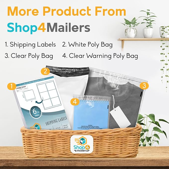 Shop4Mailers 14.5 x 19 Clear Plastic Poly Bags 1.5 Mil Self Seal Packaging - Image 5