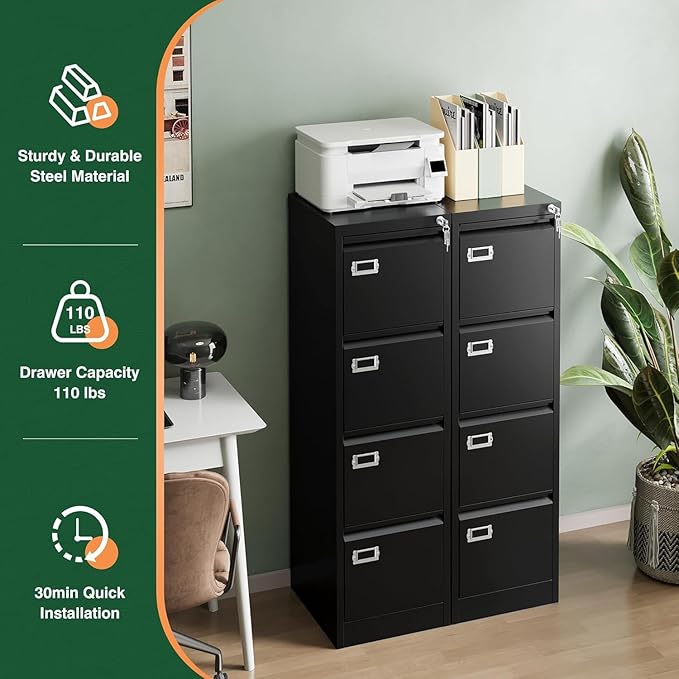 Letaya 4 Drawer File Cabinet - Image 9