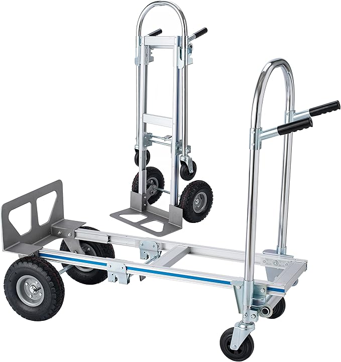 2 in 1 Hand Truck 800 LBS Weight Capacity Heavy Duty Convertible Hand Trucks by SmarketBuy