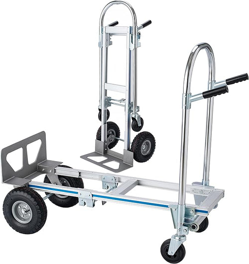 2 in 1 Hand Truck 800 LBS Weight Capacity Heavy Duty Convertible Hand Trucks by SmarketBuy