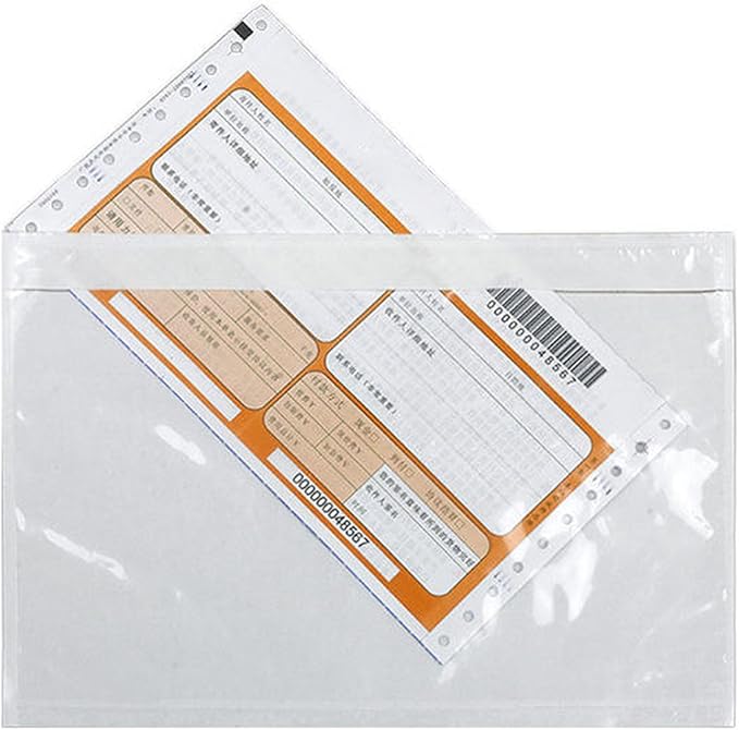 500 Pcs 6x9 Shipping Envelopes, Packing List Mailing Envelopes Clear Adhesive by MBLABEL