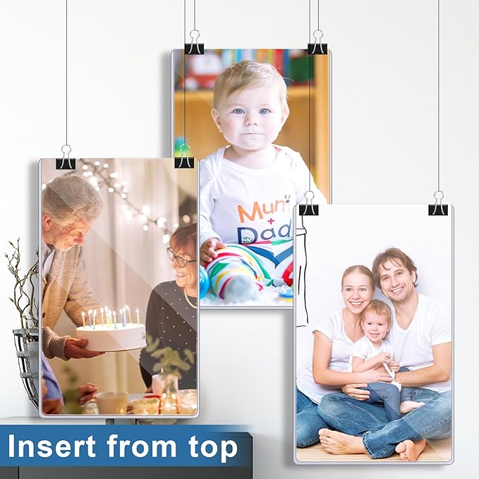 Henoyso 145 Pcs 8.5" x 14" Menu Cover Rigid Print Protectors Clear Heavy Duty - Image 5