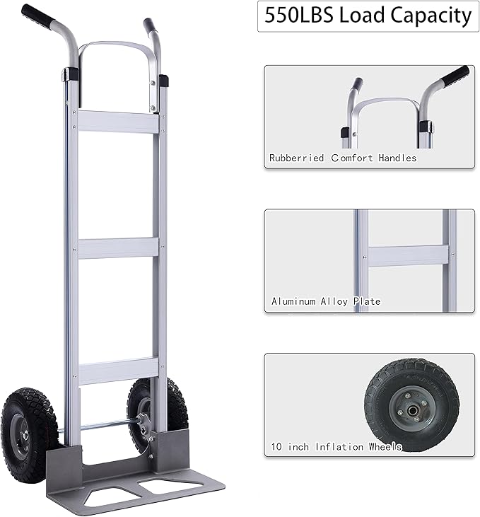 LEADALLWAY Aluminum Hand Trucks Heavy Duty - Image 6