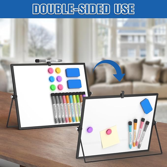 Grtard Dry Erase Magnetic White Board, Portable Small Whiteboard Set, Dry Erase - Image 7