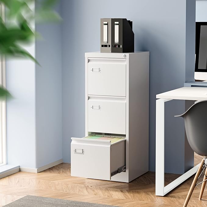 3 Drawer File Cabinet, Filing Cabinets - Image 2