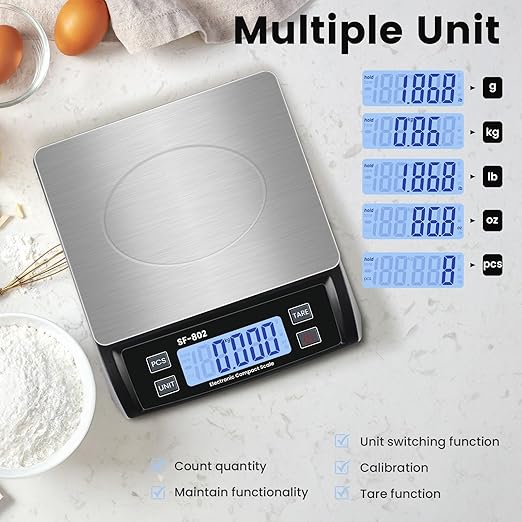 Digital Kitchen Scale 30kg/66lb Large Food Scale - Image 4