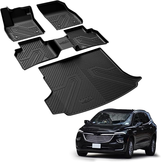 LASFIT Floor Mats & Cargo Mat for Buick Envision 2021-2026, TPE All Weather - Image 8