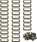 PATIKIL 83x32.5mm Metal Label Holders by PATIKIL