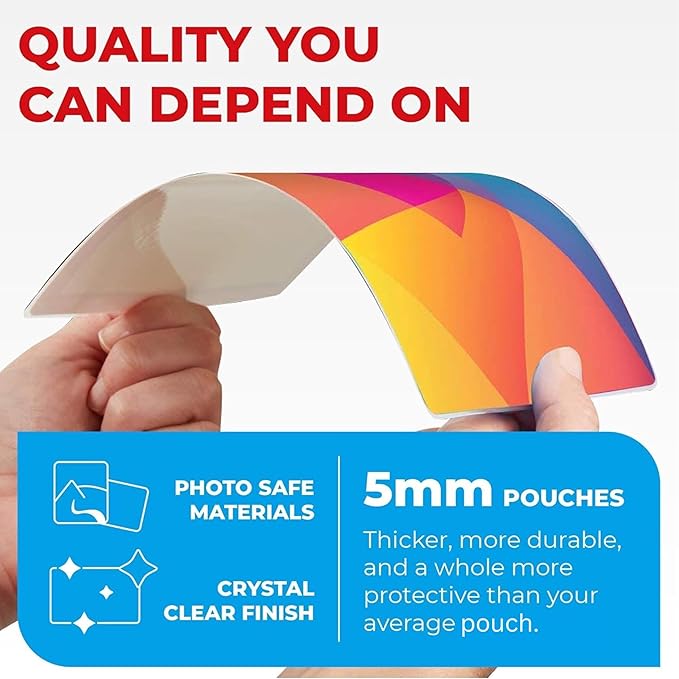 5MIL Thermal Laminating Sheets 9x11.5 inch, Letter Size Dry-Erase Friendly - Image 2