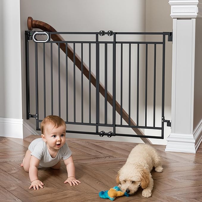 Grownsy No Bottom Bar Baby Gate by GROWNSY