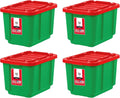 IRIS USA 4-Pack 12 Gallon Storage Bins by IRISUSA