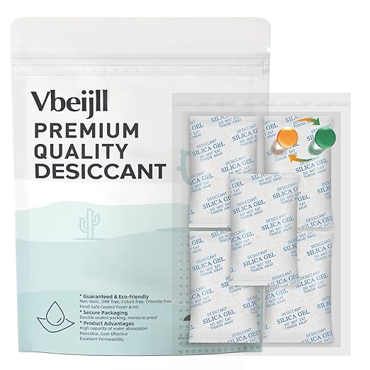 1 Gram Color-Indicating Silica Gel Packets, Each 5 Pack Individually Sealed by Vbeijll