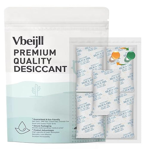 1 Gram Color-Indicating Silica Gel Packets, Each 5 Pack Individually Sealed by Vbeijll