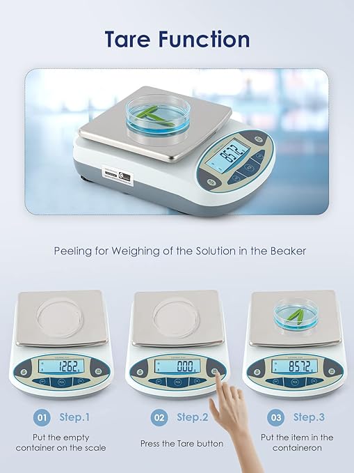 CGOLDENWALL Lab Scale 5000gX0.01 Gram High Precision Laboratory Balance - Image 4