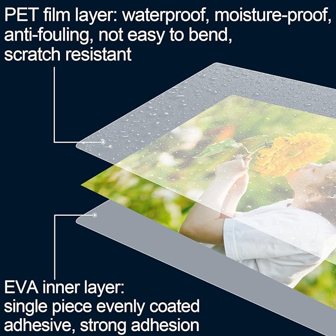 HERKKA 100 Pack Laminating Sheets, Hold 11 x 17 Inch Sheet, 5 Mil Clear Thermal - Image 5