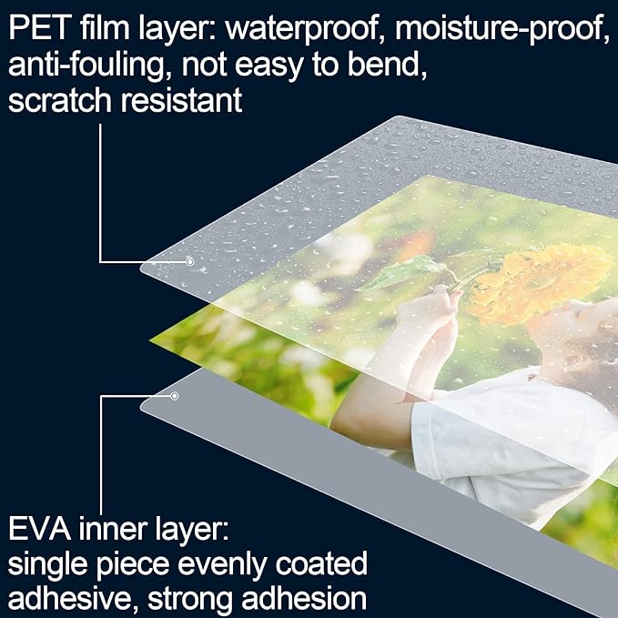 HERKKA 100 Pack Laminating Sheets, Hold 11 x 17 Inch Sheet, 3 Mil Clear Thermal - Image 5