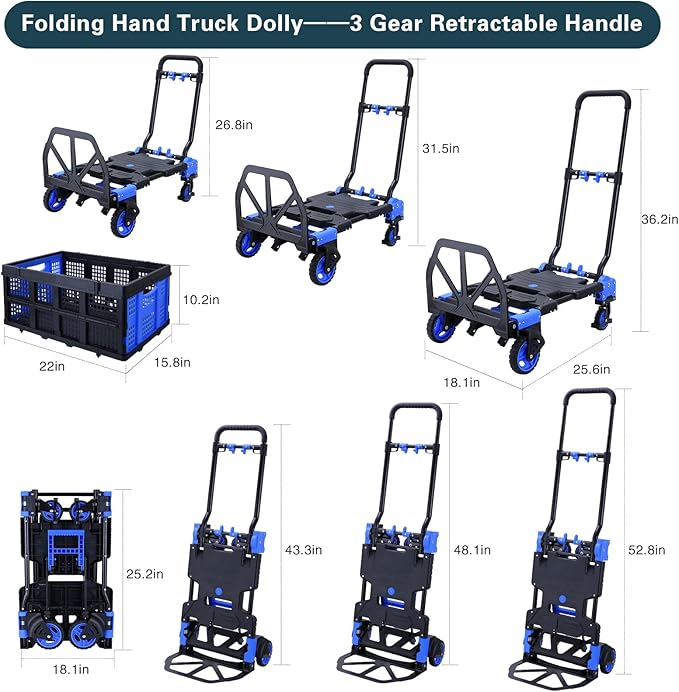 2-in-1Folding Hand Truck Dolly - Image 3