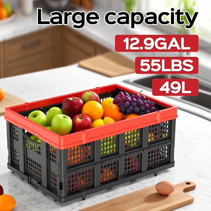 49L Collapsible Crate, Milk Crate - Image 3