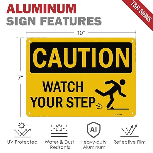 T&R Caution Watch Your Step Signs - Image 2