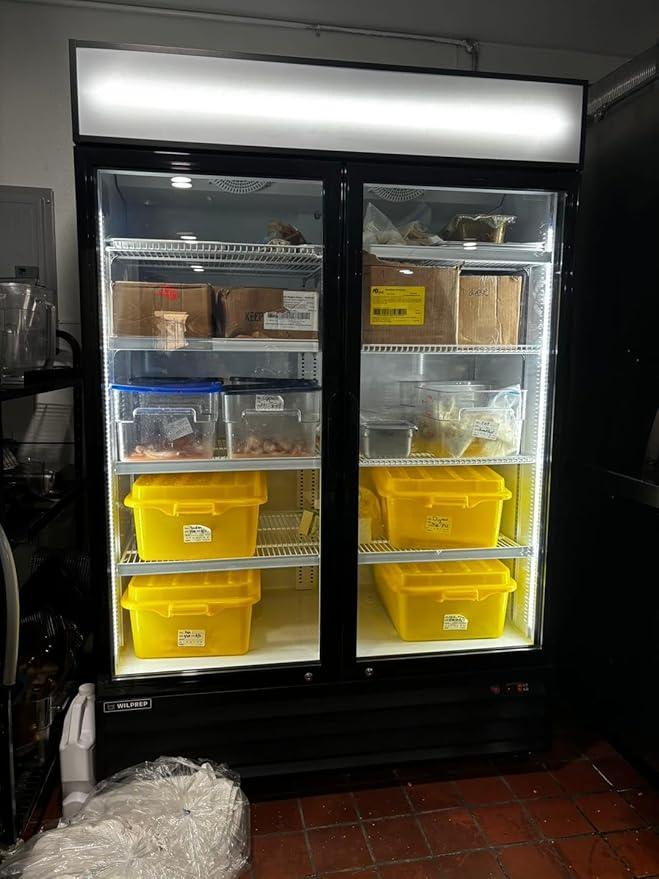 Commercial Beverage Refrigerator Display Fridge, Two Glass Door Upright - Image 4