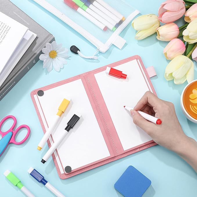 6 Sides Whiteboard Notebook Portable Whiteboard Dry Erase Notebook Portable Dry - Image 6