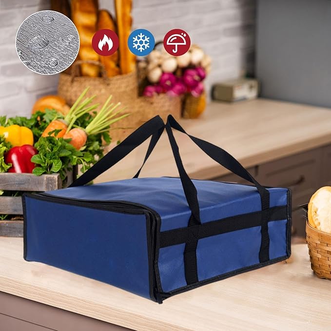Insulated Pizza Delivery Bag for Hot and Cold Food, Reusable Thermal Carrier - Image 5