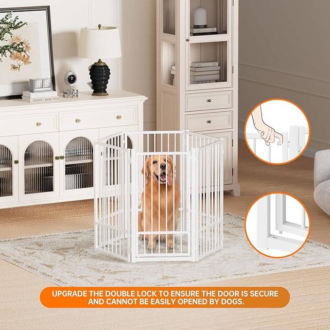 Full Metal Freestanding Dog Gate - Image 6