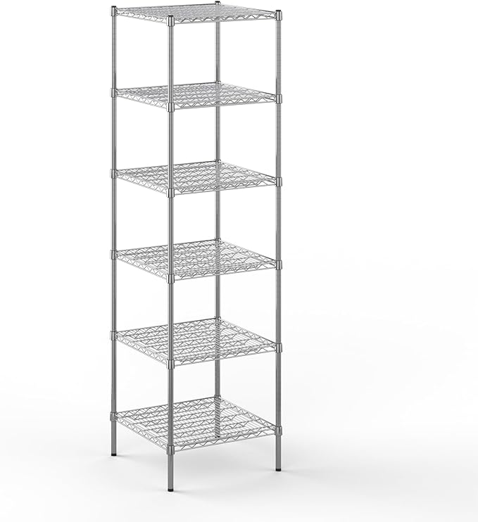 24" Deep x 24" Wide x 86" Height Wire Shelving Kit | 6-Tier | NSF Commercial by Regal+Altair
