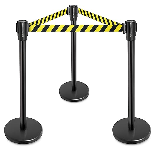 New Star Foodservice 1028911 Stanchions, 36-Inch Height, 6.5-Foot Retractable - Image 3