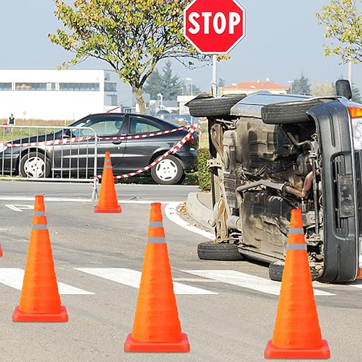 28 Inch Collapsible Traffic Safety Cones - Image 8