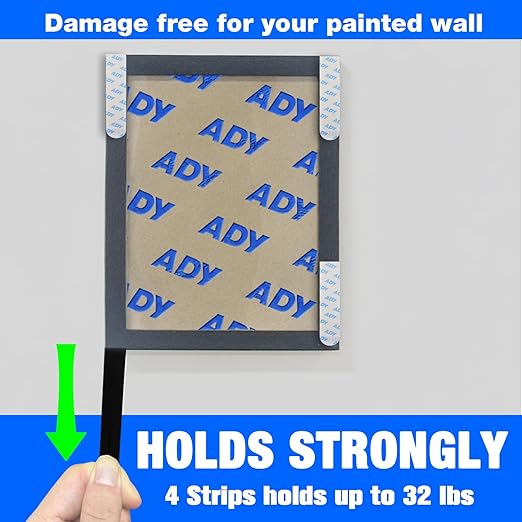 ADY Removable Double Sided Tape Heavy Duty 40 Pack, Picture Hanging Strips - Image 3