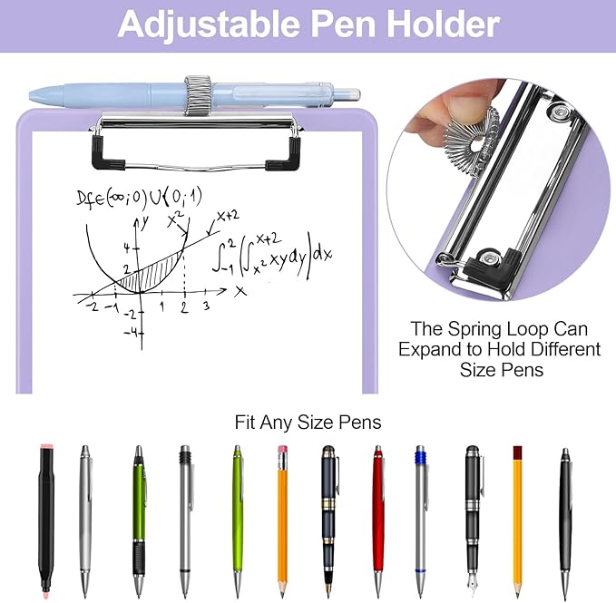 Small Clipboard with Storage, A5 Clipboards with Pen Holder, Half Letter Clip - Image 3