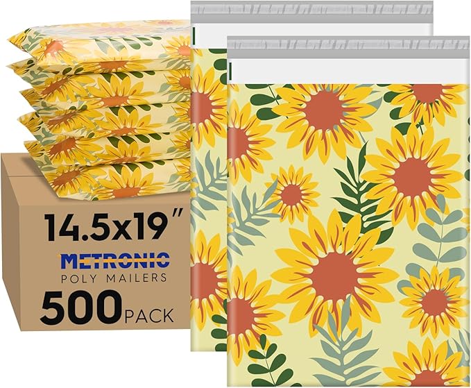 Metronic Poly Mailers 14.5x19 Inch Shipping Bags by METRONIC