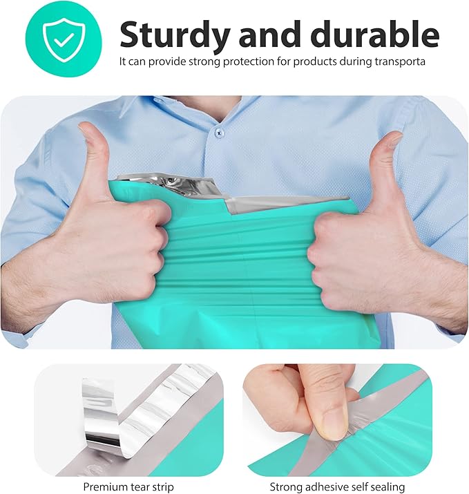 Fuxury 500 Pcs Poly Mailers 14.5x19 Inch, Bulk Shipping Bags - Image 6