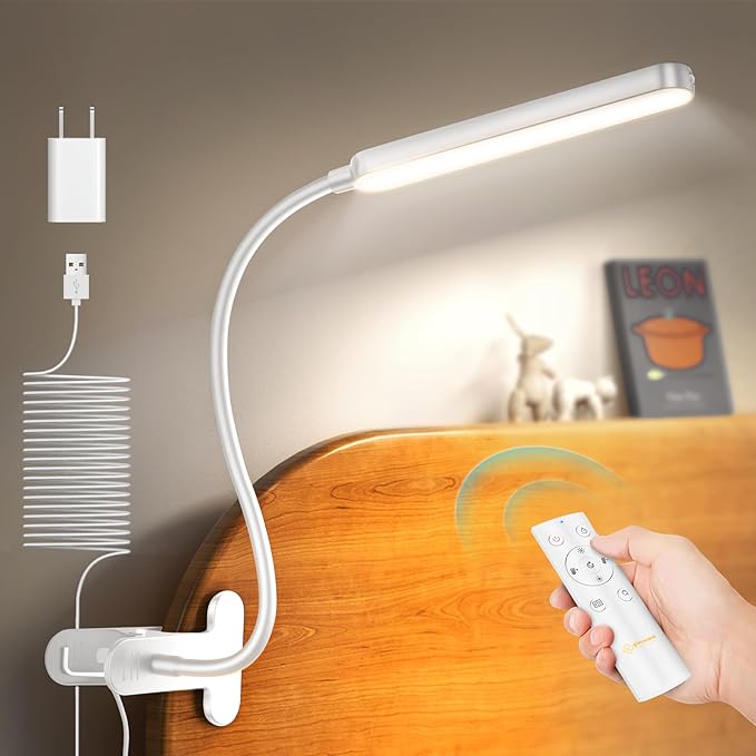 Glocusent 38 LED Clip On Light: 5W Eye Caring Book Lights by GLOCUSENT