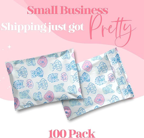 14.5x19 Designer Poly Mailer 100 Pack Heavy Duty Waterproof Self Seal Shipping - Image 2