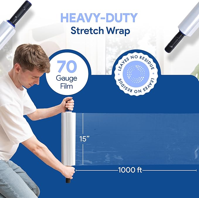 International Plastics Co. 70 Gauge 15" Plastic Stretch Film/Wrap - Image 5
