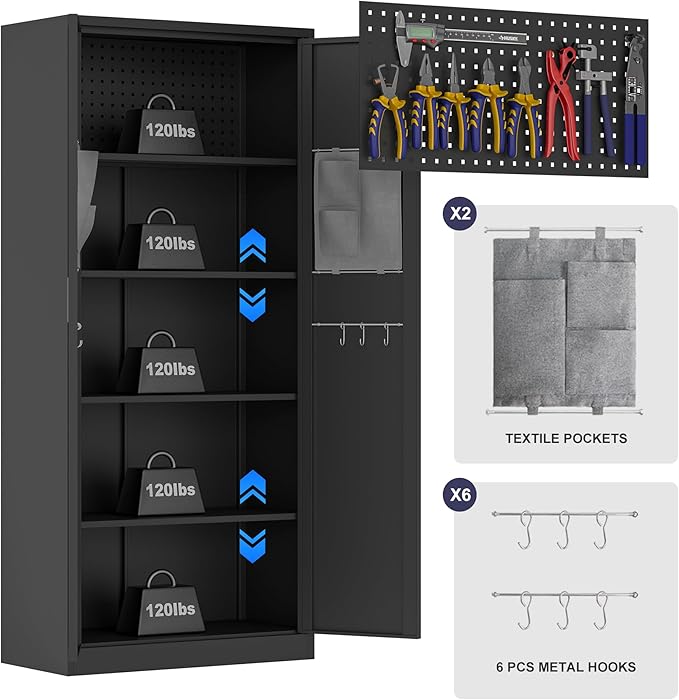 Big Metal Garage Storage Cabinet - Image 4